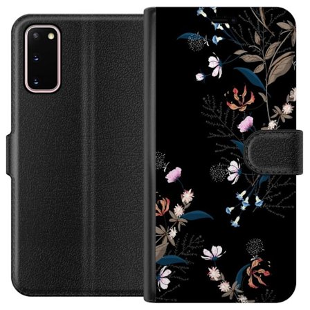 Kompatibel Tegnebogsetui til Samsung Galaxy S20 Blomster