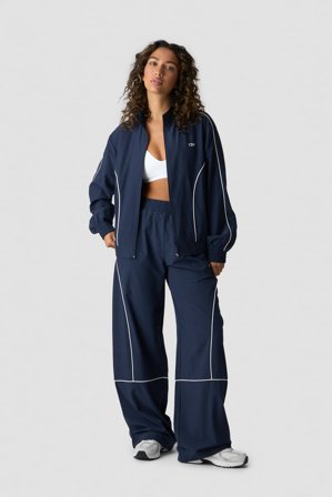 Contrast Track Jacket Midnight Blue