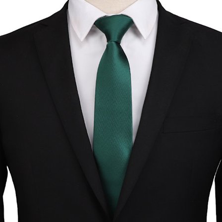 Enfärgad formell slips för män