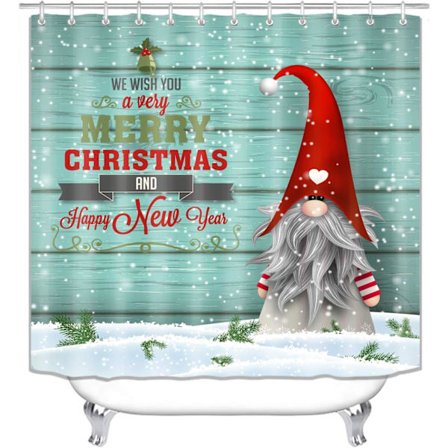 Julegnomer Dusjforheng for Bad, God Jul Sho