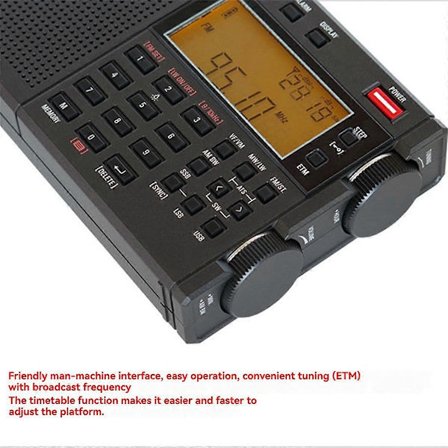 Tecsun PL-330 Fullbåndsradio, Bærbar FM Stereo, LW/MW/SW SSB DSP-mottaker, Kortbølgeradio Enhanc