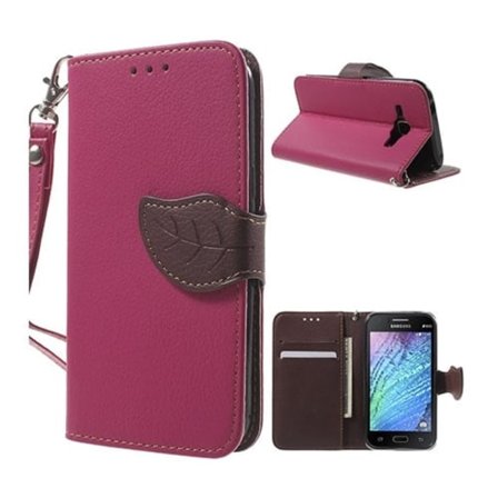 Theorin Samsung Galaxy J1 Læder Etui - Hot Pink