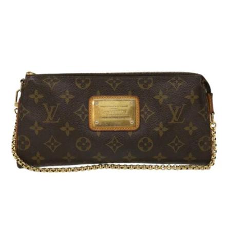 Louis Vuitton Vintage, Pre-owned Canvas Pochette Accessoires Bruin, Dames, Maat:ONE Size,leer