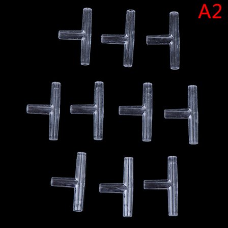 10 st 2Way/3Way Clear Aquarium Tube Connector Luftventiler Montering