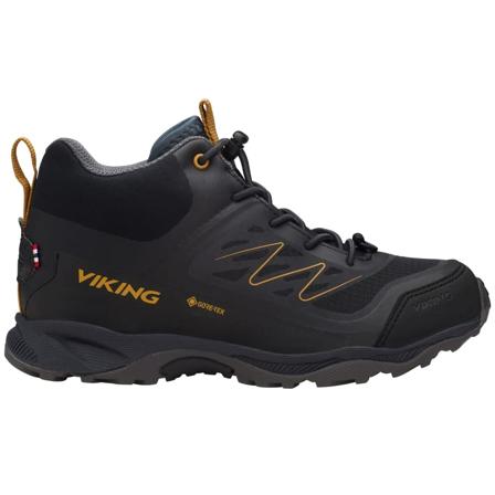 Viking Footwear Kid's Tind Mid Gore-Tex Children hiking boots Black 34