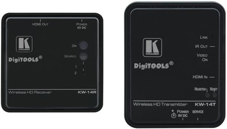 KRAMER KW-14 Expandable Wireless High Definition Transmitter & Receiver - trådløs video/lyd-utvider