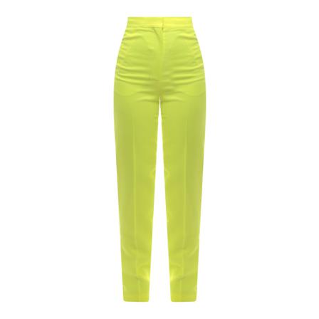 Alexander McQueen, Straight Trousers Geel, Dames, Maat:S
