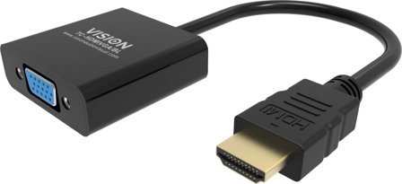 VISION Professional video adapter - HDMI / VGA - 23 cm
