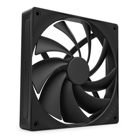 NZXT F140Q Quiet Airflow Vifte (sort) 140mm, 500-1,500 ± 150 RPM, 29.8 dBA
