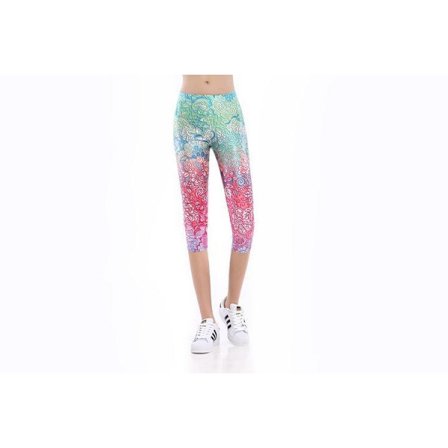 Mandala Oasis Capri Leggings Medium