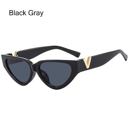 Cat Eye Solbriller Solbriller SVART GRÅ SVART GRÅ