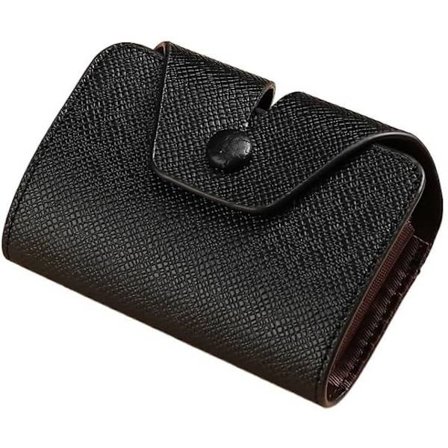 Multifunktionell kortfodralsplånbok för kredit-, ID- och bankkort, dam, korthållare och mynt (1 st, svart)