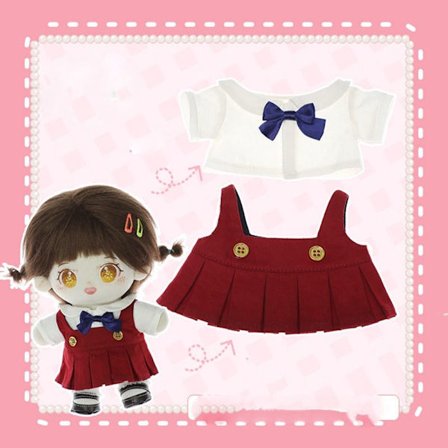 Nuken vaatteet Nukkehame Puku PUNAINEN