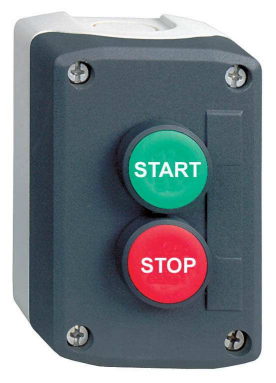 Schneider Electric XALD215 Trykknappboks Start/stop, komplett Startknapp og stoppknapp, Elfordeling & strømforsyning