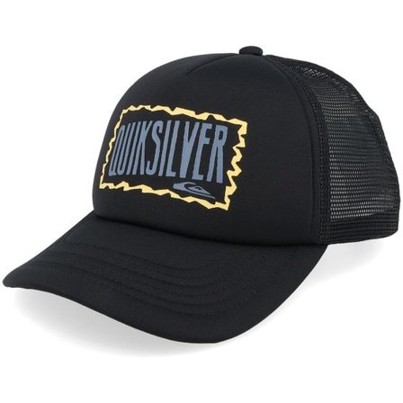 Quiksilver - Svart trucker Keps - Kids Vermin Pack Youth True Black Trucker @ Hatstore
