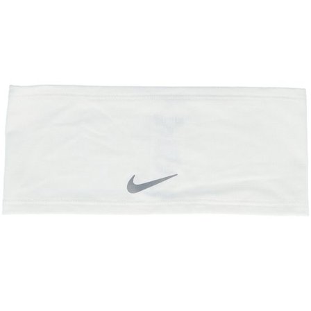 Nike - Vit headband Beanie - Dri-fit Swoosh 2.0 White/Silver Headband @ Hatstore