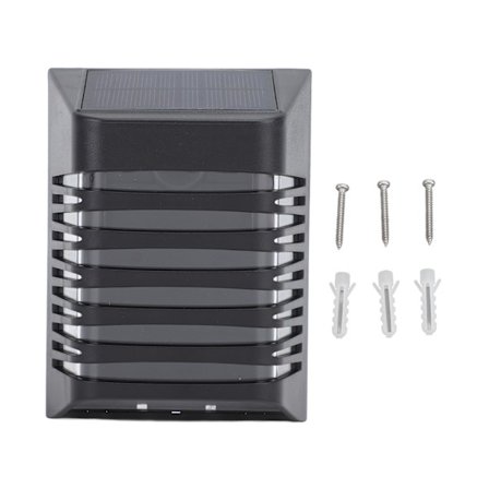 Solcelledrevet vandtæt hegn- og dæksbelysning automatisk udendørs vægbelysning til terrasse trapper gård og indkørsel