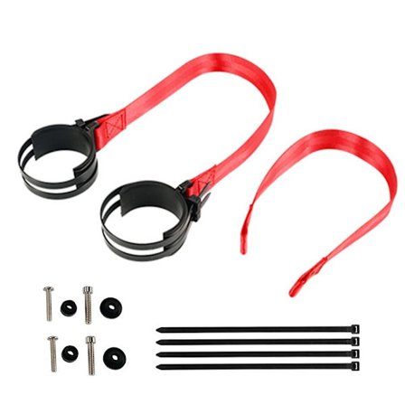 Främre Bak Fixed Rope Rescue Trailer Strap RÖD