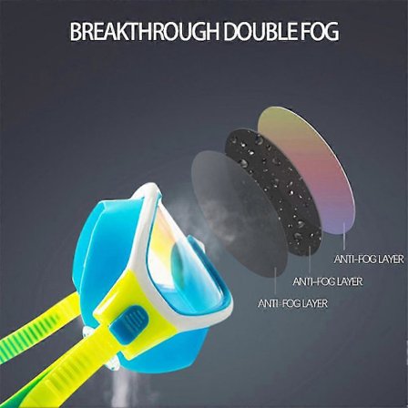 Anti-dugg Svømmebriller Voksne Vanntett Stor Ramme Svømme Dykkermaske