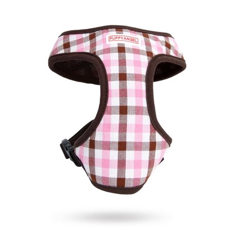 Puppy Angel - Gingham Girl Brown Sele och Koppel - XL - Hundsele
