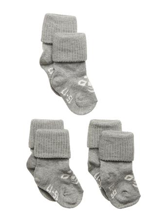 Sora 3-Pack Sock Sport Baby Socks Grey Hummel