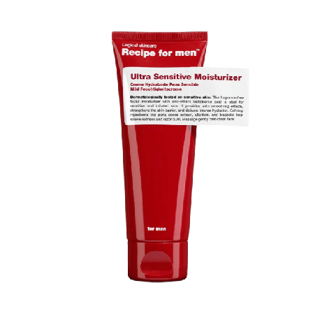 Recipe For Men Ultra Sensitive Moisturizer Ansikte Herr 75 ML