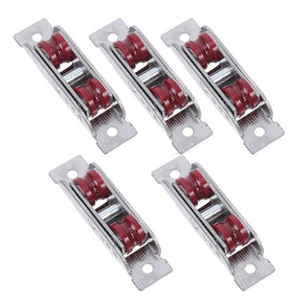 5 stk. Rullehjul til skydedøre: 16 mm bredde 88-type dobbelt rillehjul - jævn drift til skabe Garderobe Spor Glidende Hardware[D]