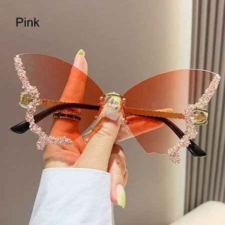 Lilla solbriller til kvinder Butterfly solbriller PINK PINK