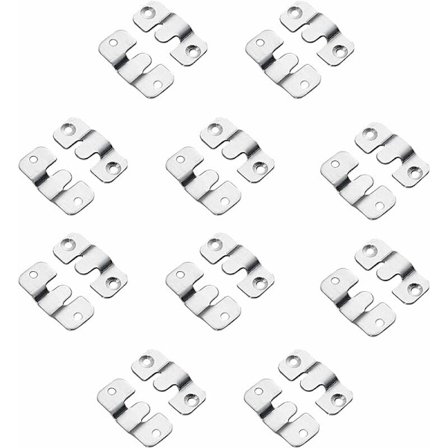 Bildeklips, møbelkontakt, innfelt monteringsbrakett, veggmontert S