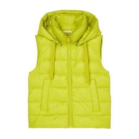 Marc O'Polo Hooded quilted puffer body warmer Grøn, Dame Vest, Størrelse: S