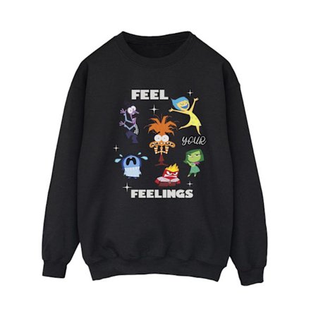 Insidan Ut 2 Dam/Tjej Känslor Sweatshirt S Svart