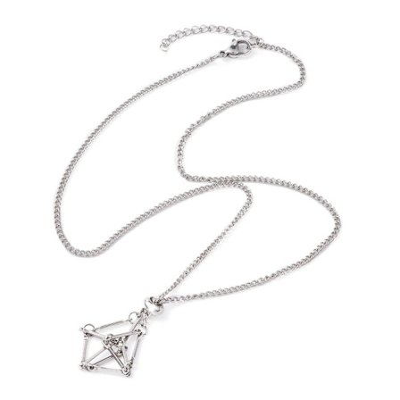 Kristallhållare Cage Halsband Crystal Net Metal Halsband 6 6