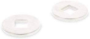 Schäfer & Peters 044040140 Brikke for trekonstruksjoner A4, DIN 440 14 x 44 x 4 mm, 50-pakk, Innfesting