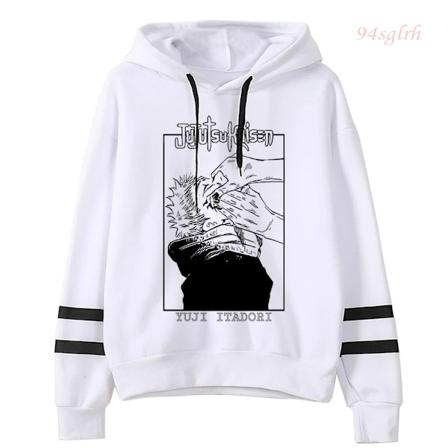 Unisex Jujutsu Kaisen Anime Yuji Itadori Hoodies Herr Harajuku Gojo Satoru Kawaii Manga Grafisk Streetwear Sweatshirts Tröjor 15511 Asian L