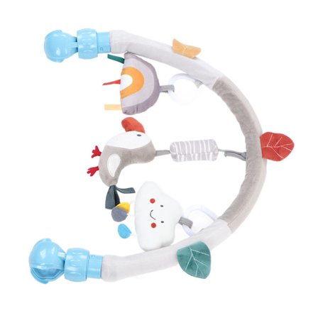 Babylekebue for barnevogn, reiseleke bue, barnevognleke, bilstolleker, stang for sprinkelseng, type to