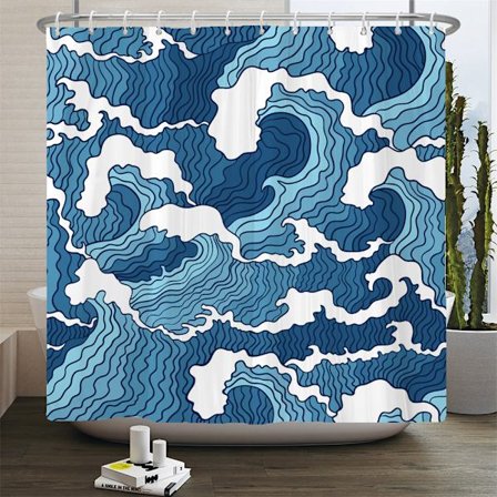 Suihkuverho Vihreä Homeenkestävä Vedenpitävä Lintu Kukka Kylpyhuoneen Verho Koukuilla 180x180cm-tyyli 19 2025:s