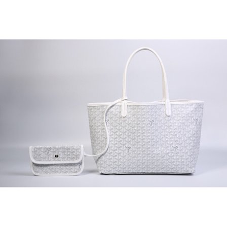 Hundtannsmønstret veske stor kapasitet lommebok mammaveske lommebok gave dame hvit stor grønn stor