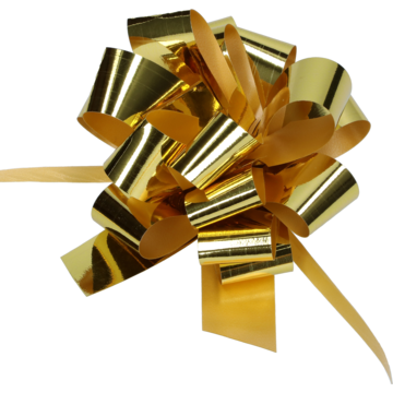 ROSETT METALLISK GULL Ø90MM