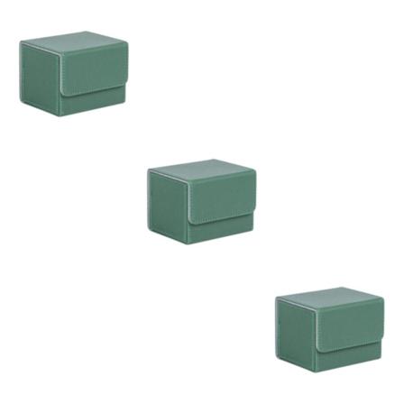 1/2/3 Card Deck Case Organizer Förvaringsbox för MTG-kort För Green 105x90x80mm 3Set