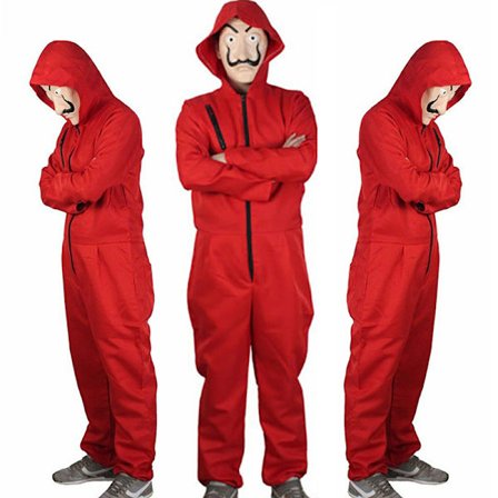 Unisex for Salvador Dali La Casa De Papel Money Heist Cosplay H
