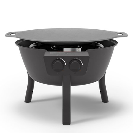 Muurikka Stekehelle-sett med gassbrenner SL sort 48 cm' - 'Svart