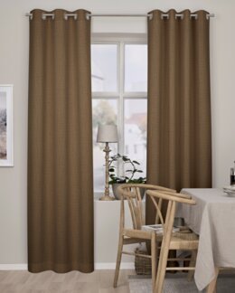 Sejlringslængder Brooklyn ensfarvet 2-pak Brun