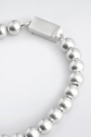 COS Homme Bracelet Perlé in Argenté