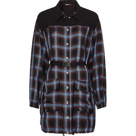 Tommy Hilfiger THL Shadow Check Kjole Sort, Dame
