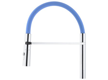 Mora 409563.0084 Utloppspip svängbar, 2-strålig, Eco Blå, Kök