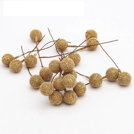 20 stk 14 mm kunstig frugt blomster støvdrager gør det selv juledekorationer