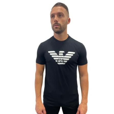 Emporio Armani, T-Shirts Zwart, Heren, Maat:M