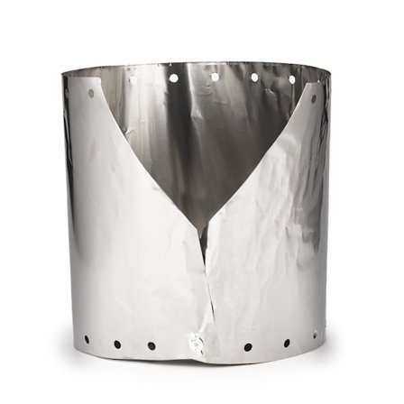 Titaaninen tuulisuoja, retkikeittimen muunnossarja ulkokokkaukseen, suunniteltu vähentämään tuulen vaikutusta ja parantamaan ruoanlaiton tehokkuutta, 