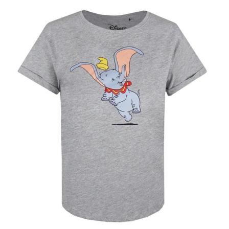 Dumbo Dam/dam Glad T-shirt I Bomull L Ljunggrå