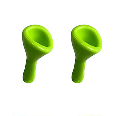 Shrek Øre Croc Clogs DIY Tilbehør 3D Blomst Sko Spænde Lysegrøn Lille 2 Stykker